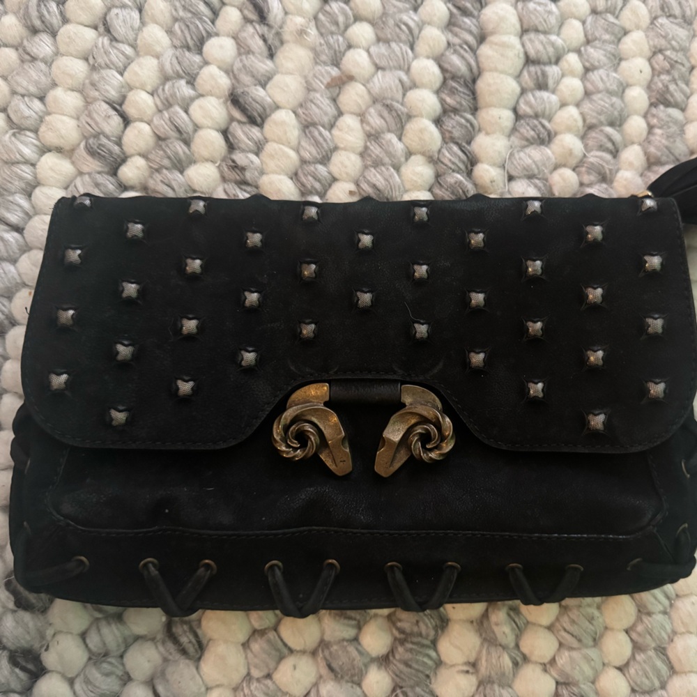 Derek Lam Black Studded Wristlet